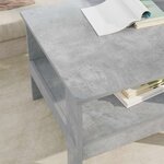vidaXL Table basse Gris béton 57 x 55 x 45 cm Bois d'ingénierie