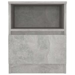 vidaXL Tables de chevet 2 Pièces gris béton 40x40x50 cm bois d'ingénierie