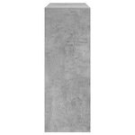 vidaXL Armoire à chaussures gris béton 60x21x57 cm bois d'ingénierie