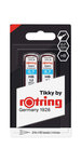 Rotring tikky recharge mines pour porte-mine  0 7mm  hb  lot de 2 étuis de 12 mines