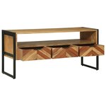 vidaXL Meuble TV 100x35x50 cm Bois massif d'acacia