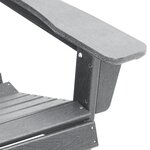 Chaises Adirondack vidaXL avec repose-pieds 2 Pièces Gris clair HDPE