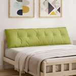 vidaXL Coussin de Dos Vert clair 180 x 19 x 50 cm tissu