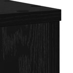 vidaXL Supports de plantes 2 Pièces Chêne noir 20x20x30 cm Bois agencé