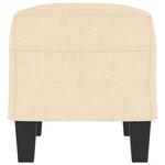 vidaXL Banc Crème 70x35x41 cm Tissu