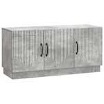 vidaXL Meuble TV Gris béton 99 x 34 5 x 47 cm Bois d'ingénierie