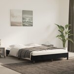 vidaXL Cadre de lit sans matelas noir 140x190 cm velours