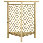 vidaXL Pergola d'angle avec banc 166x81x174 cm Bois de pin imprégné
