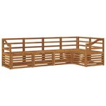 vidaXL Ensemble de canapé d'angle 5 Pièces Naturel Bois d'Acacia Massif
