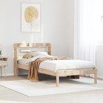 vidaXL Cadre de lit sans matelas 75x190 cm bois de pin massif