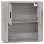 vidaXL Armoire murale Sonoma gris 80x33x80 cm Bois d'ingénierie