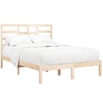 vidaXL Cadre de lit sans matelas bois massif 160x200 cm
