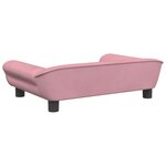 vidaXL Canapé pour enfants rose 70x45x26 cm velours