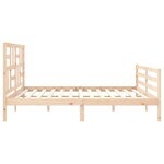 vidaXL Cadre de lit sans matelas bois massif