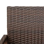 vidaXL Tabourets de bar de jardin lot de 2 marron résine tressée
