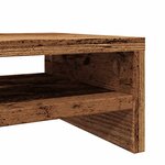 vidaXL Support de moniteur vieux bois 42 x 24 x 13cm bois d'ingénierie