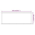 vidaXL Auvent vertical Taupe 140x420 cm Tissu oxford
