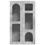 vidaXL Buffet Gris béton 59 x 35 x 100 5 cm Bois d'ingénierie