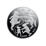 Pièce de monnaie 5 euro Lettonie 2017 argent BE – The Old Man’s Mitten