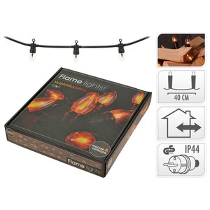 Ambiance lampe flamme avec 10 lumières