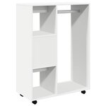 vidaXL Garde-robe Blanc 80x40x110 cm Bois d’ingénierie