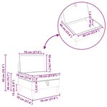 vidaXL Sofa avec rangement Tissu