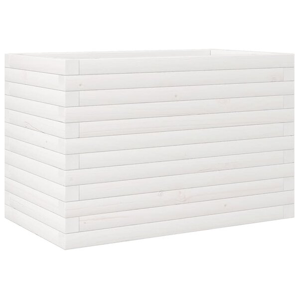 vidaXL Jardinière blanc 70x40x45 5 cm bois de pin massif
