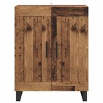 vidaXL Buffet Bois Ancien 69 5 x 34 x 90 cm Bois d'ingénierie et fer