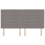 vidaXL Tête de lit avec tête de lit Taupe 180 cm Cuir synthétique