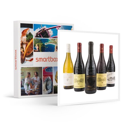 SMARTBOX - Coffret Cadeau Sélection Châteauneuf-du-Pape : 6 vins de renom livrés à domicile -  Gastronomie