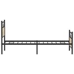 vidaXL Cadre de lit sans matelas chêne sonoma 107x203 cm