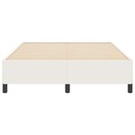 vidaXL Cadre de lit Crème 140 x 190 cm Tissu en velours côtelé