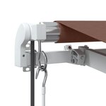 vidaXL Auvent rétractable automatique avec LED marron 600x350 cm