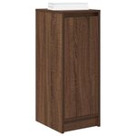 vidaXL Armoire à chaussures chêne marron 29 5x34x76 cm bois ingénierie