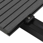 vidaXL Planche de terrasse 60 Pièces Gris WPC