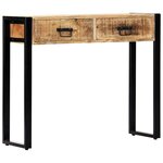 vidaXL Table console 90 x 30 x 75 cm Bois de manguier massif