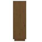 vidaXL Armoire à chaussures marron miel 30x34x105cm bois de pin massif