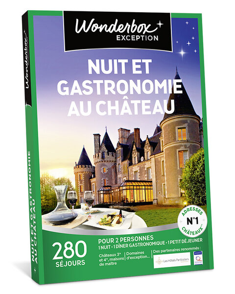Coffret cadeau - WONDERBOX - Nuit et gastronomie au château