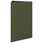 vidaXL Jardinières 2 Pièces vert olive triangulaire 50x43x75 cm acier