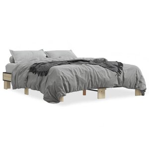 vidaXL Cadre de lit sans matelas chêne sonoma 150x200 cm