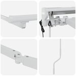 vidaXL Cadre de store rétractable électrique Blanc 4 × 3 5 m Acier