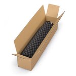 Caisse carton longue simple cannelure à grande ouverture raja 80x15x15 cm (lot de 10)