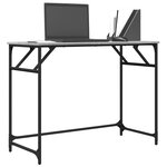 vidaXL Bureau sonoma gris bois d'ingénierie et acier enduit de poudre