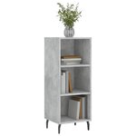 vidaXL Buffet gris béton 34 5x32 5x90 cm bois d'ingénierie