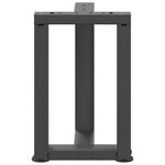 vidaXL Pieds de table basse en T 2 pièces Anthracite 38 x 25 x (42-43) cm Acier