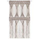 vidaXL Rideau en macramé Taupe 140x240 cm Coton