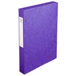 Boite De Classement Cartobox Dos 40mm Carte Lustrée - A4 - Violet - X 10 - Exacompta