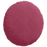 vidaXL Coussins de siège 2 Pièces Bordeaux Ø 40 x 13 cm Velours