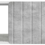 vidaXL Table basse Gris béton 90 x 50 x 40 cm Bois d'ingénierie