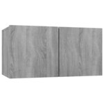 vidaXL Meubles TV muraux 4Pièces Sonoma gris 60x30x30cm Bois d'ingénierie
